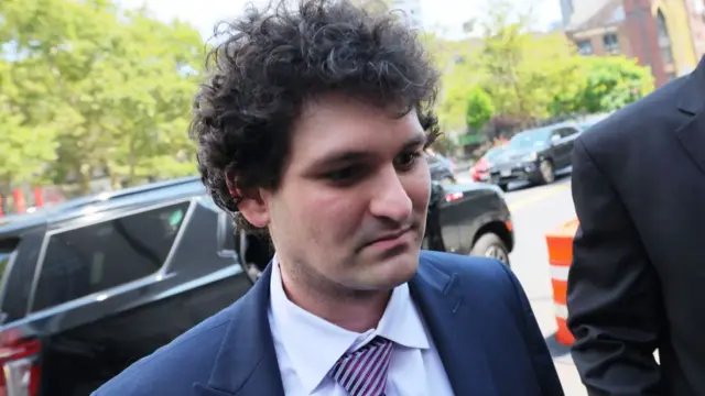 A file photo of Sam Bankman-Fried at a court appearance in August.