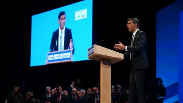 Rishi Sunak addresses conference