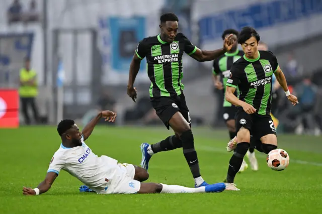 Danny Welbeck of Brighton on the ball