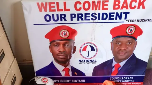 A banner for Bobi Wine