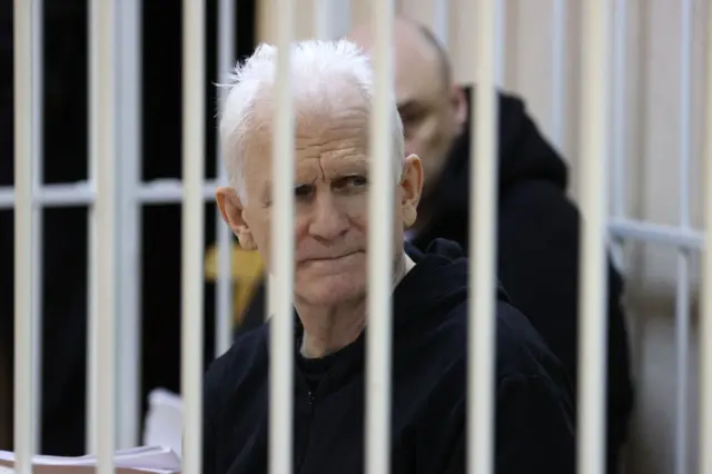 Ales Bialiatski in prison