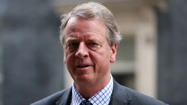 British Secretary of State for Scotland Alister Jack departs a Cabinet meeting at 10 Downing Street in London, Britain, 12 September 2023.