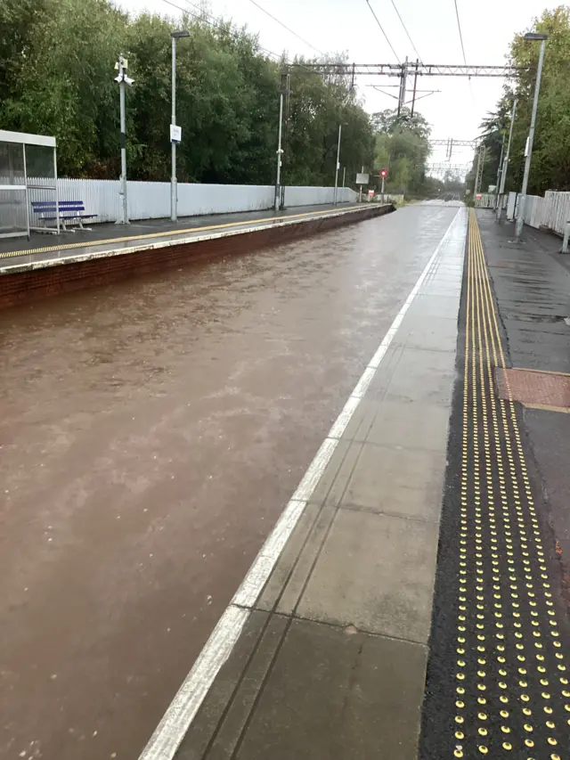 Flooded station