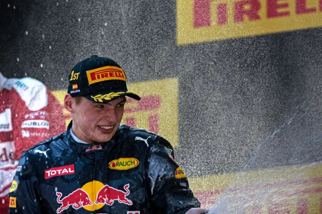 Max Verstappen at the Barcelona GP in 2016.