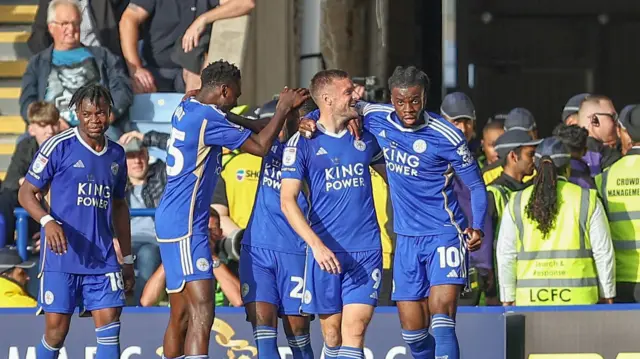 Leicester City celebrate