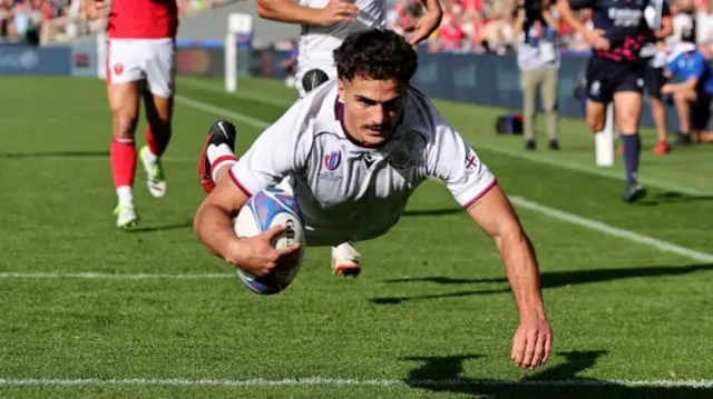 Davit Niniashvili scores Georgia try