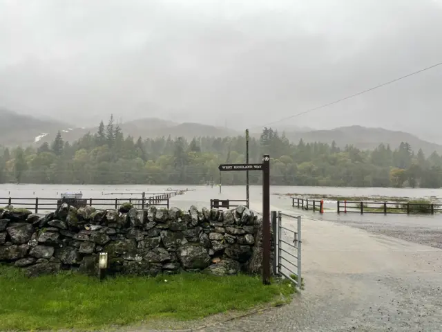 Flooded West Highland Way