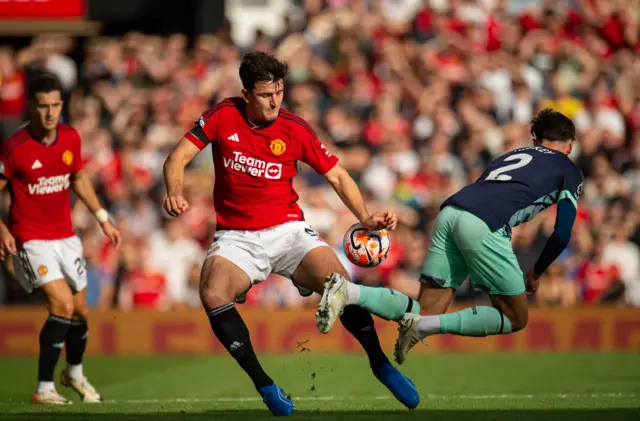 Maguire challenges Hickey causing him to fly into the air.