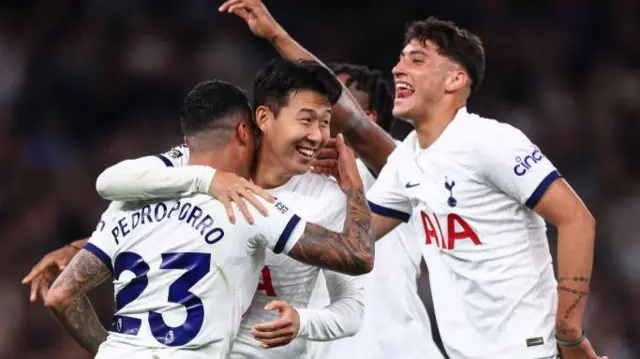 Tottenham celebrate