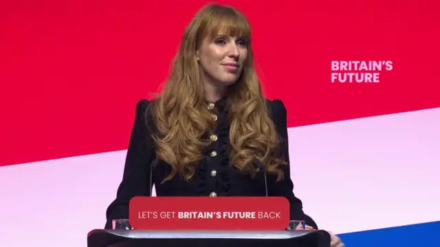 Angela Rayner speaks at the Labour conference