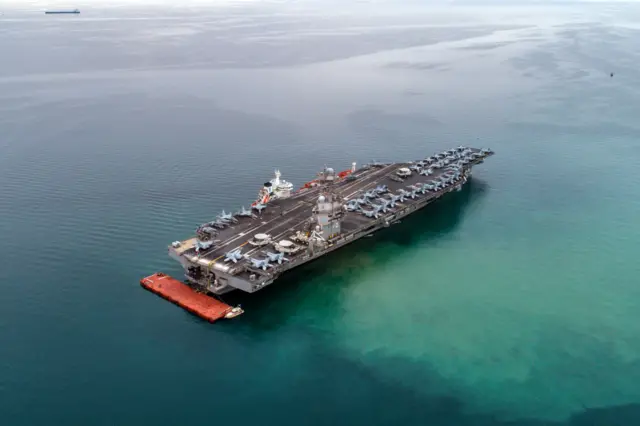 Stock image of the USS Gerald R Ford