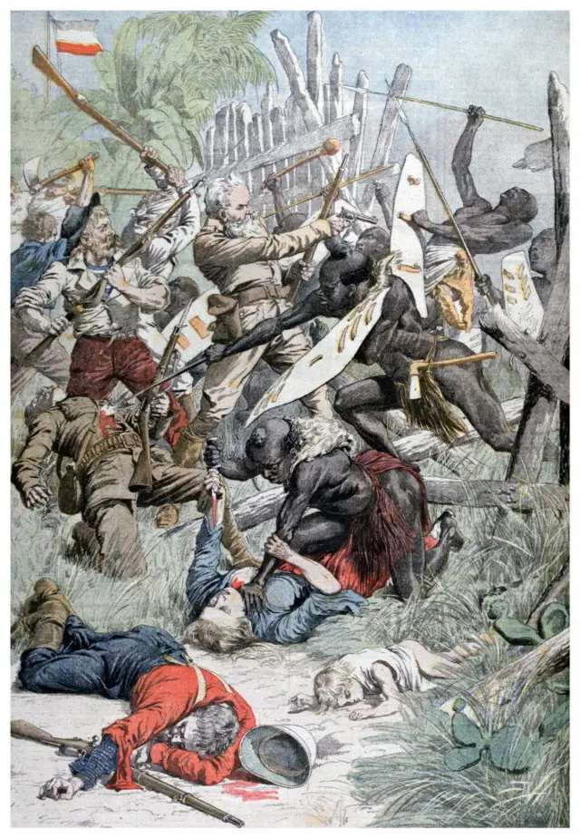 The Maji Rebellion (Maji-Maji-Aufstand), was an armed rebellion against German colonial rule in German East Africa (modern-day Tanzania). The war was triggered by a German policy designed to force the indigenous population to grow cotton for export, and lasted from 1905 to 1907