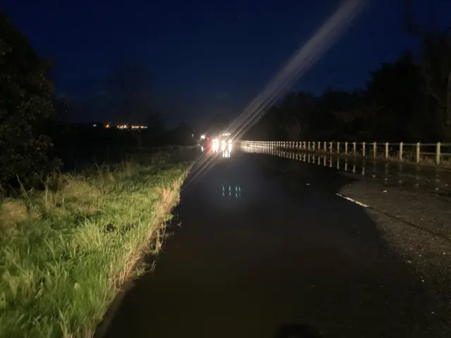 Floodwater on the Quoile Road