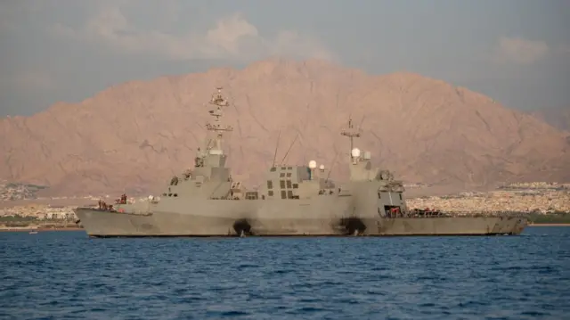 Israeli Navy missile boats arrived in the area of the Red Sea