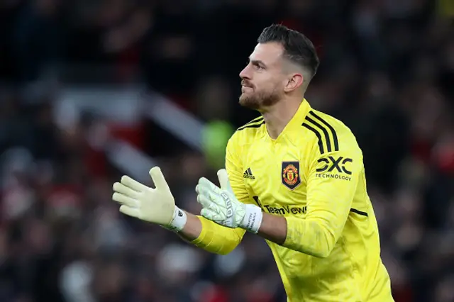 Martin Dubravka in action for Manchester United