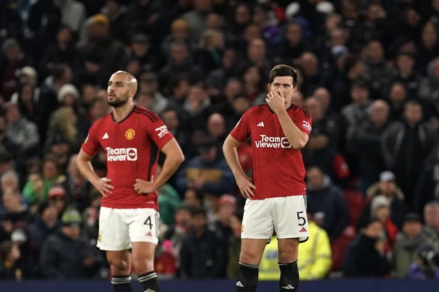 Sofyan Amrabat and Harry Maguire