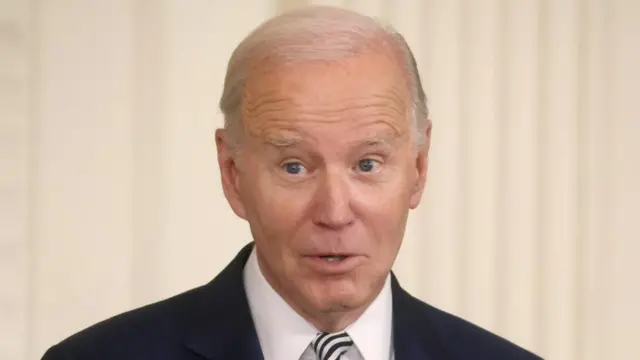 US President Joe Biden holds an event about signing an Executive Order on Artificial Intelligence in the East Room at the White House in Washington, U.S., October 30, 2023.