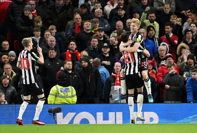 Lewis Hall celebrates after scoring