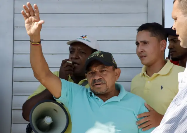 Luis Manuel Diaz after being released by kidnappers