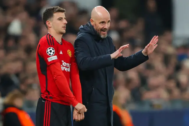 Mason Mount and Erik ten Hag