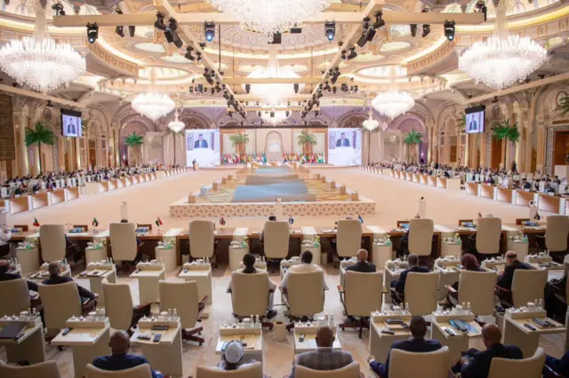 A room full of delegates in Saudi Arabia