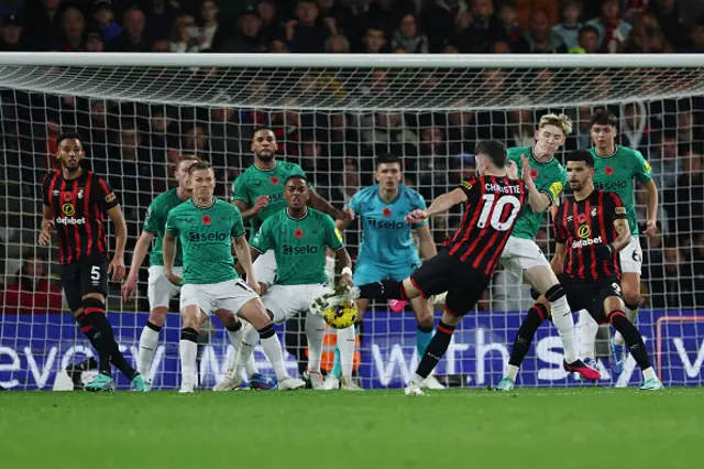Ryan Christie of AFC Bournemouth shoots