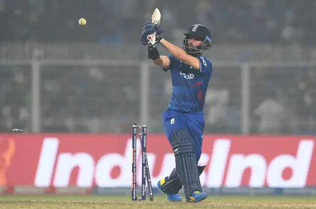 Moeen Ali is bowled