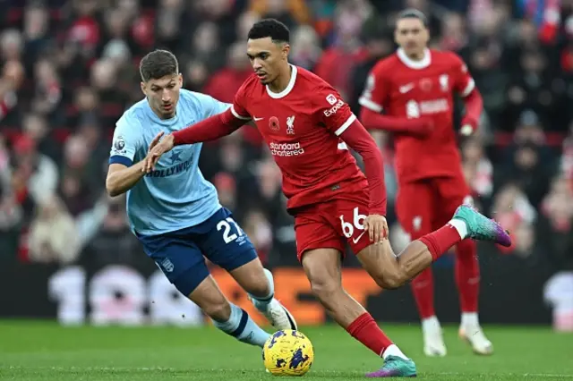 Trent Alexander on the ball