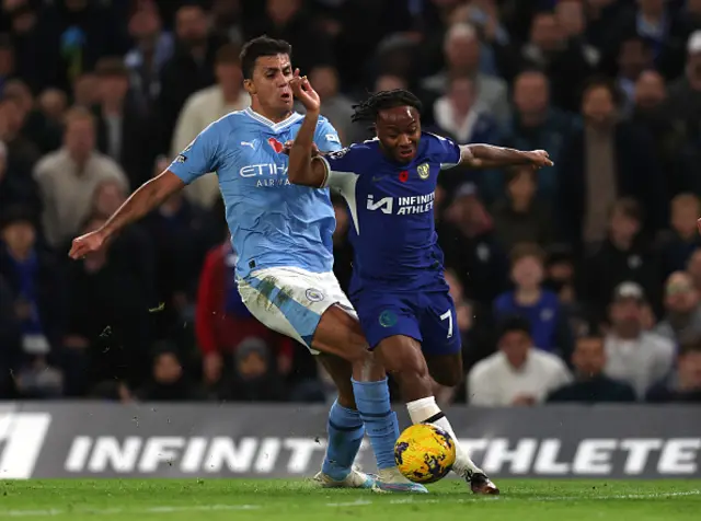 Rodri challenges Raheem Sterling