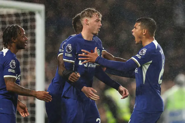 Cole Palmer of Chelsea celebrates