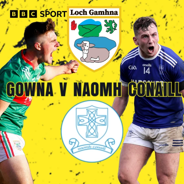 Gowna's Tiarnan Madden and Naomh Conaill's Charles McGuinness