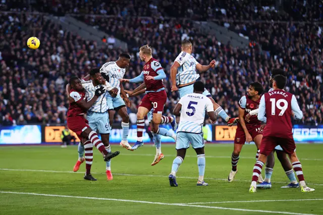 Jarrod Bowen of West Ham United scores