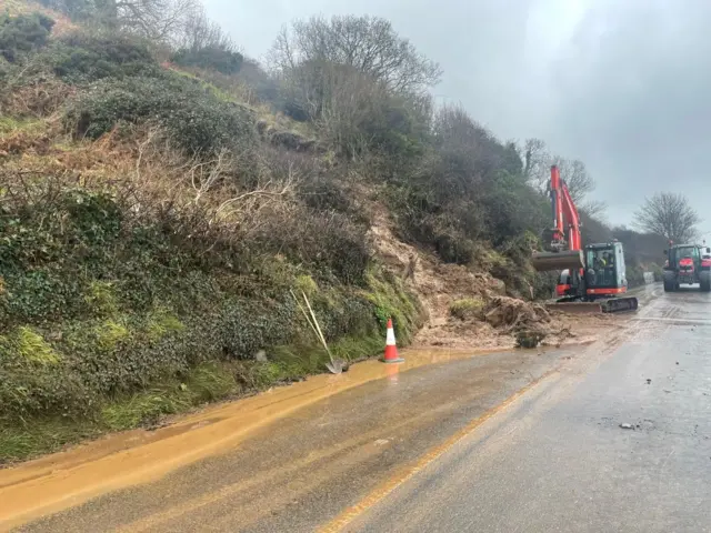 Landslide in Glenarm