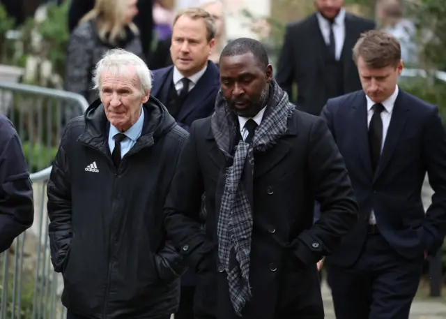 Former Manchester United players Paddy Crerand and Andy Cole