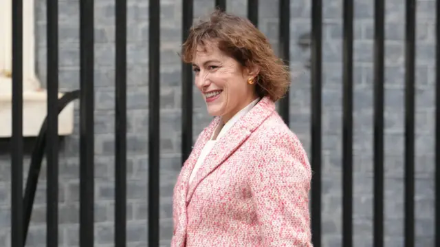 Victoria Atkins outside No 10