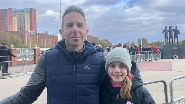 Garrett and Eimear McCarron at Old Trafford