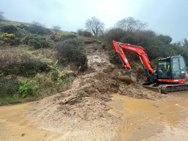 Landslide in Glenarm