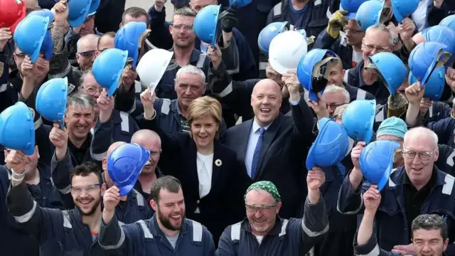 Nicola Sturgeon and Jim McColl on the day FMEL was announced as preferred bidder