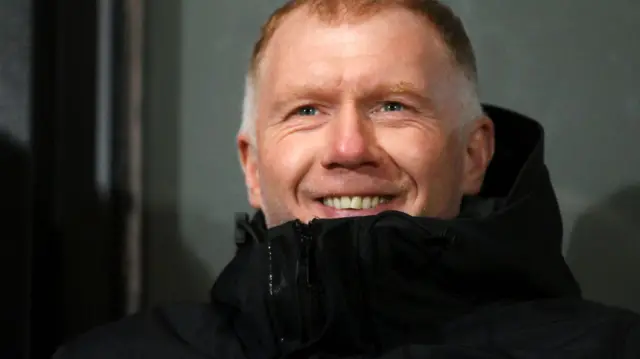 Paul Scholes smiles