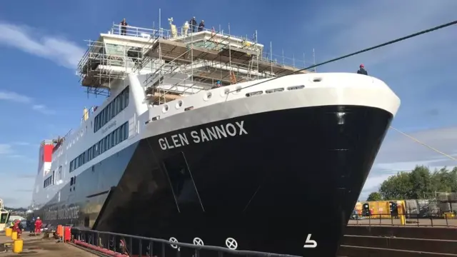 The Glen Sannox is one of two delayed and overbudget dual-fuel vessels.