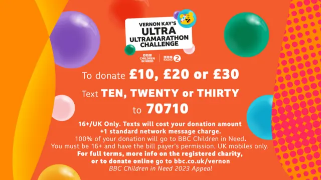 Image containing text to donate information