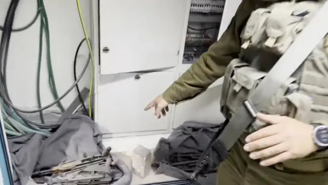 Weapons IDF says were found in Al-Shifa MRI department