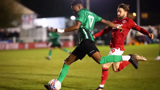 Cray Valley v Charlton match action