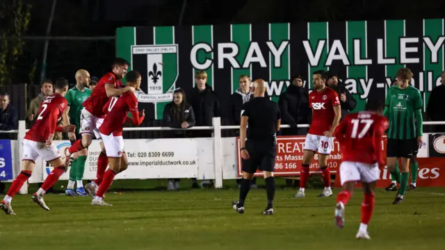 Charlton celebrate scoring