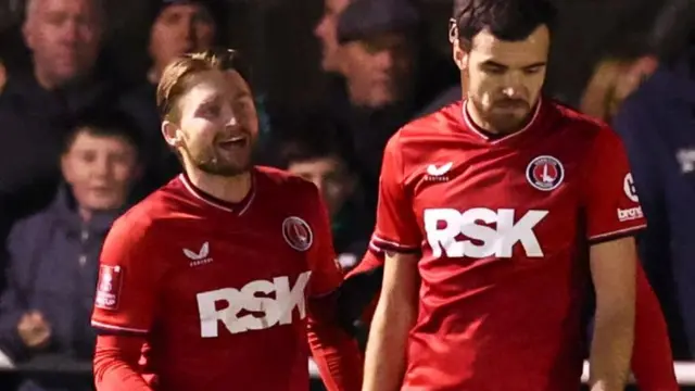 Charlton celebrate scoring