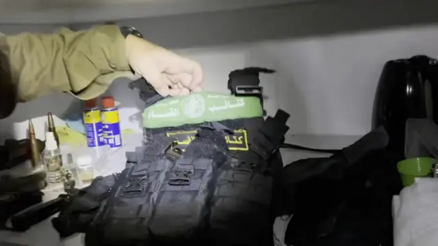 Still from IDF video showing military vest