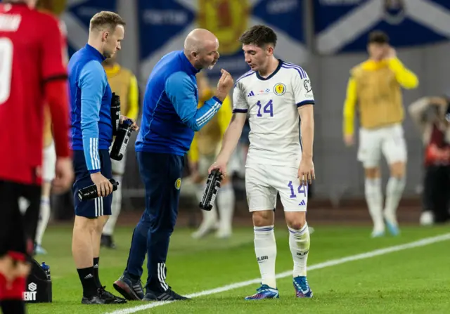 Steve Clarke and Billy Gilmour