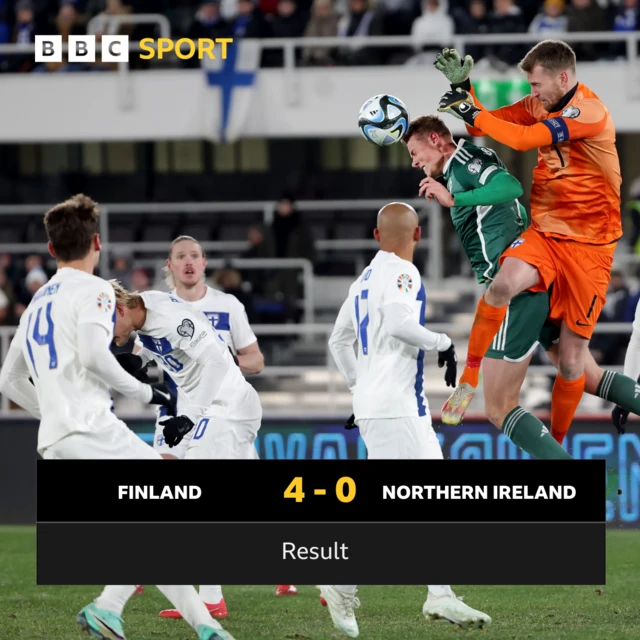 Result: Finland 4-0 Northern Ireland