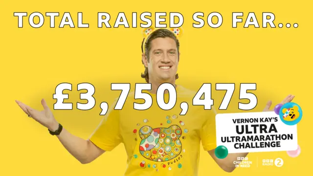 Vernon Kay has raised £3,750,475 for Children in Need