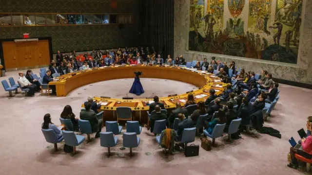 A meeting of the UN Security Council